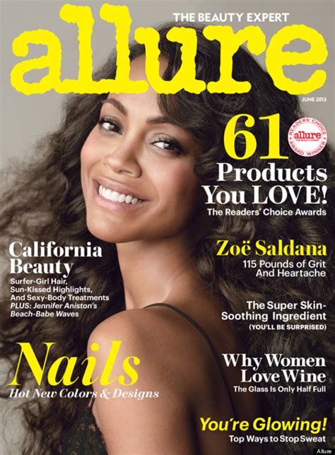 zoe sadana nude|Zoe Saldana: Her Allure Photo Shoot 